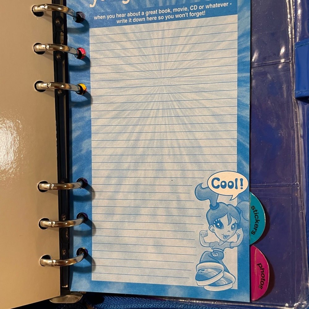 Lisa Frank blue planner/agenda - Picture 6 of 7